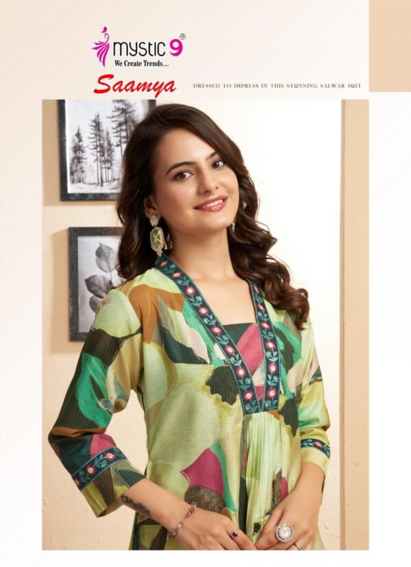 mystic9 saamya vol 1 series 1001 to 1010 elegance berlin foil readymade suit in wholesale surat Rehmat Boutique