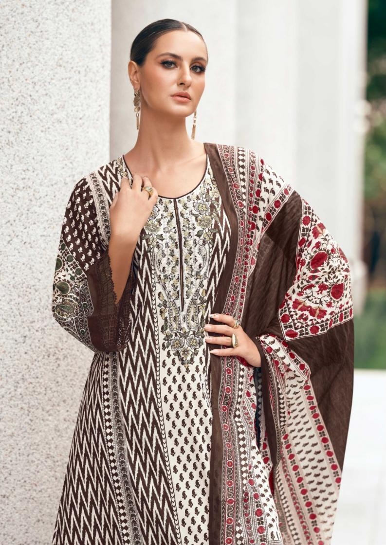 nisanka the hermitage shop elahe series 01 to 04 lawn cotton modern pakistani salwar kameez in wholesale surat Rehmat Boutique