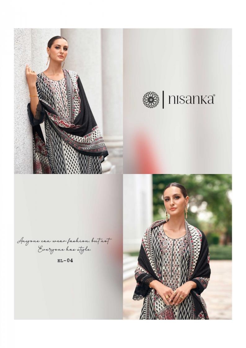 nisanka the hermitage shop elahe series 01 to 04 lawn cotton modern pakistani salwar kameez in wholesale surat Rehmat Boutique