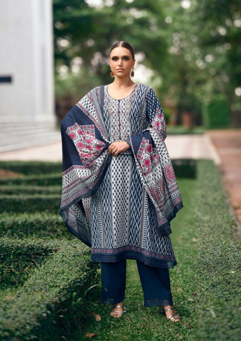 nisanka the hermitage shop elahe series 01 to 04 lawn cotton modern pakistani salwar kameez in wholesale surat Rehmat Boutique