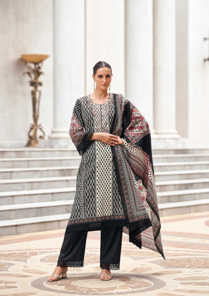 nisanka the hermitage shop elahe series 01 to 04 lawn cotton modern pakistani salwar kameez in wholesale surat Rehmat Boutique