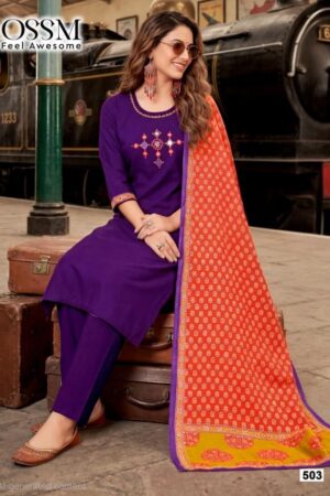 Home Rehmat Boutique Buy Ethnic Suits Online for Weddings ossm malhar vol 5 series 501-504 Premium Cotton Dhabu readymade suit Rehmat Boutique