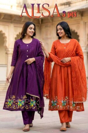 pr alisa series 1001 to 1008 amazing mul chanderi readymade suit in wholesale surat Rehmat Boutique