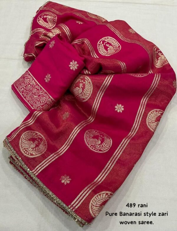 pr clothing kc 489 chanderi silk gorgeous look saree in wholesale surat Rehmat Boutique