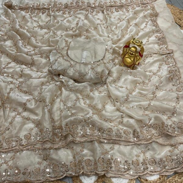 pr ds 784 silk sequence work designer sarees in wholesale surat Rehmat Boutique