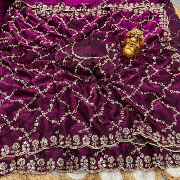 pr ds 784 silk sequence work designer sarees in wholesale surat Rehmat Boutique