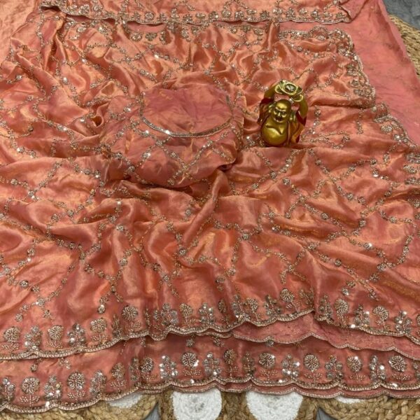 pr ds 784 silk sequence work designer sarees in wholesale surat Rehmat Boutique