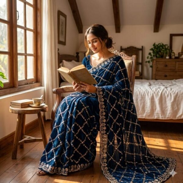 pr ds 784 silk sequence work designer sarees in wholesale surat Rehmat Boutique