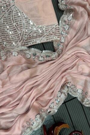 pr kc 2014 chiffon weaving zari  wholesale saree in surat Rehmat Boutique