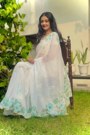 pr kc 2097 amazing tebby silk floral printed sarees in wholesale surat Rehmat Boutique