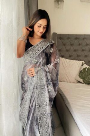 Home Rehmat Boutique Buy Ethnic Suits Online for Weddings pr kc 826 attractive burburry sprey print saree in wholesale surat Rehmat Boutique