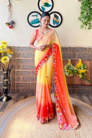 Home Rehmat Boutique Buy Ethnic Suits Online for Weddings pr kc 838 designer georgette sequence work saree online supplier Rehmat Boutique