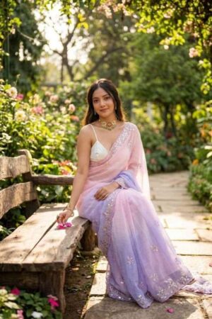 pr kc 879 pixel crush sequence work sarees in wholesale surat Rehmat Boutique