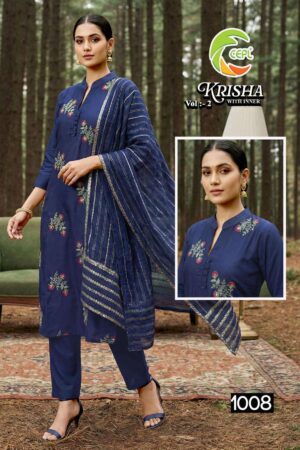 pr krisha vol 2 series 1001 to 1008 fully stitch roman silk suit in wholesale surat Rehmat Boutique