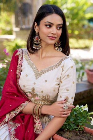 pr lnb1411 vichitra silk half saree stitch wholesale lehenga in surat Rehmat Boutique