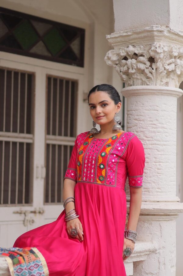 pr lw 9269 roman readymade classic look navratri gowns in wholesale surat Rehmat Boutique