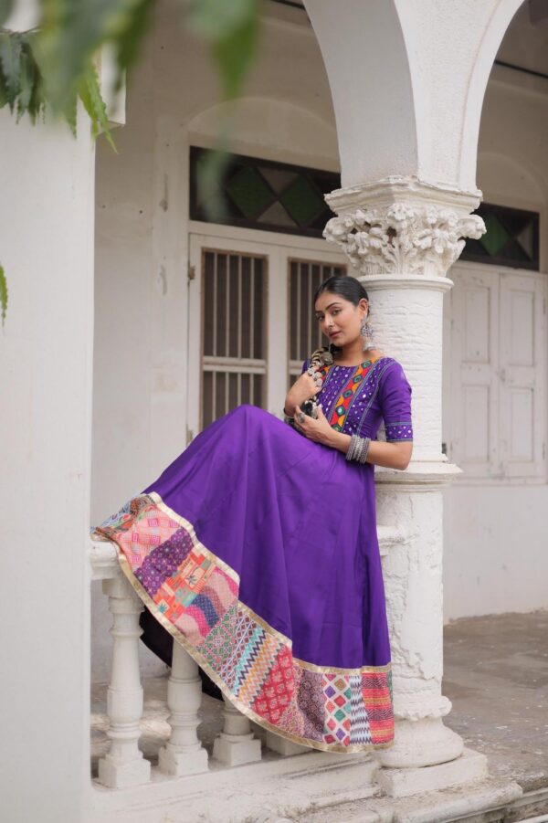 pr lw 9269 roman readymade classic look navratri gowns in wholesale surat Rehmat Boutique