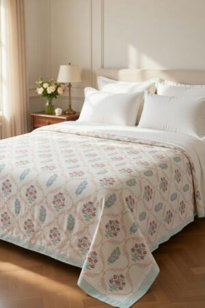 pr percale cotton readymade stylish colours bedsheet in wholesale surat Rehmat Boutique