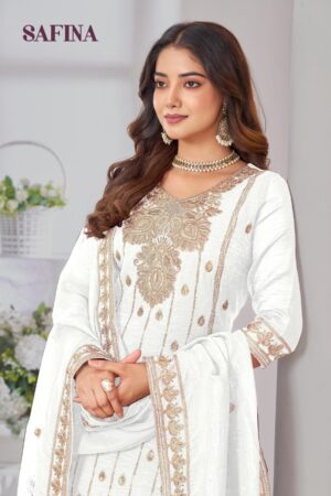 pr safina series 1001 to 1008 chinon embroidery work full stitch big size plazzo suits in wholesale surat pr safina series 1001 to 1008 chinon embroidery work full stitch big size plazzo suits in wholesale surat