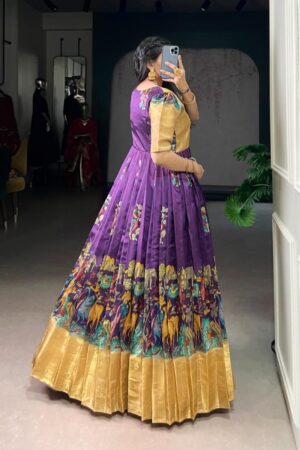 Home Rehmat Boutique Buy Ethnic Suits Online for Weddings pr ynf5009 dola silk weaving work readymade stylish gown in wholesale surat Rehmat Boutique