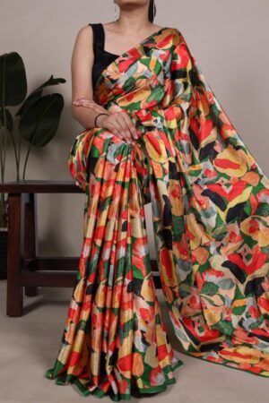 pr ynf7027 hit design satin silk exclusive sarees in wholesale surat Rehmat Boutique