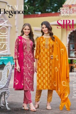 Home Rehmat Boutique Buy Ethnic Suits Online for Weddings Radhika Lifestyle Siri Vol 2 series 2001-2008 Readymade Rayon Capsule Print Fancy Big Size Dresses Rehmat Boutique