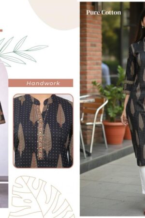 rajnandini alisa series 146 to 149 cotton jaipuri printed readymade kurti in wholesale surat Rehmat Boutique