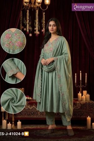 rangmaya fashion series 41022-41024 mul chanderi readymade suit Rehmat Boutique