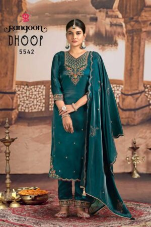 Home Rehmat Boutique Buy Ethnic Suits Online for Weddings Rangoon Dhoop Series 5541-5544 Readymade Satin Crepe Handwork Suits Trendy Ladies Fashion Rehmat Boutique
