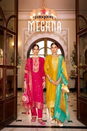 rangoon virasat series 9031-9034 Jecaurd With Khatli Handwork readymade suit Rehmat Boutique