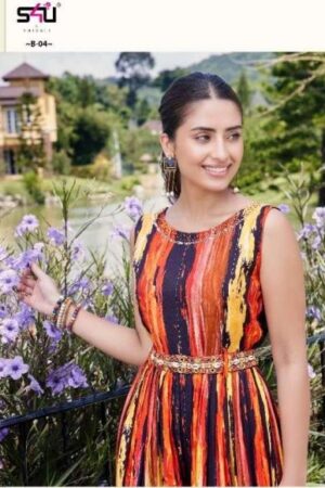 s4u blush B-04 muslin stylish readymade single design jumpsuit online Rehmat Boutique