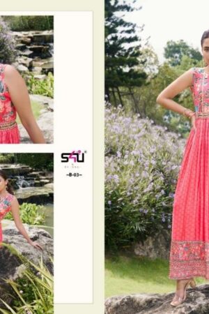 s4u blush digital printed muslin single stylish pink jumpsuit online Rehmat Boutique