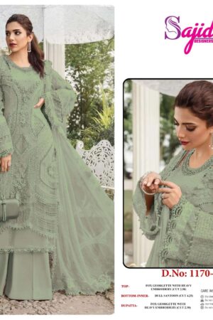 sajida designer 1170 A-B-C-D georgette designer pakistani salwar kameez in wholesale surat Rehmat Boutique