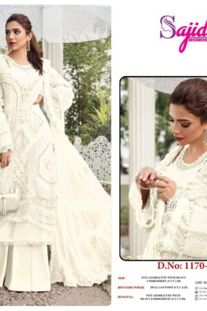 sajida designer 1170 A-B-C-D georgette designer pakistani salwar kameez in wholesale surat Rehmat Boutique
