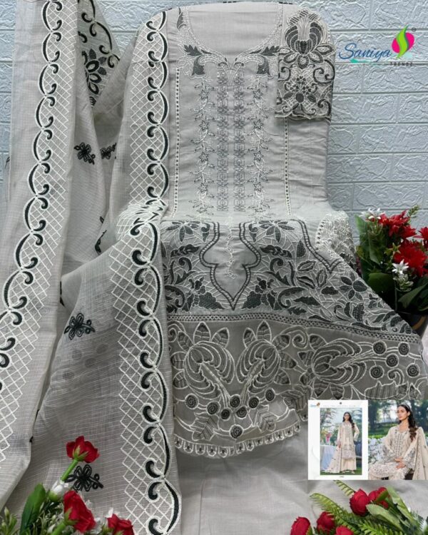 SANIYA TRENDZ Elaf vol -27 COTTON WITH CHIKANKARI EMBROIDERED wholesale suit Rehmat Boutique SANIYA TRENDZ Elaf vol -27 COTTON WITH CHIKANKARI EMBROIDERED wholesale suit SANIYA TRENDZ Elaf vol -27 COTTON WITH CHIKANKARI EMBROIDERED wholesale suit Rehmat Boutique