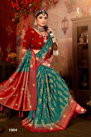 Saroj Devangi Saroski vol.1 series 1001 to 1006 Soft silk saree in wholesale surat Rehmat Boutique