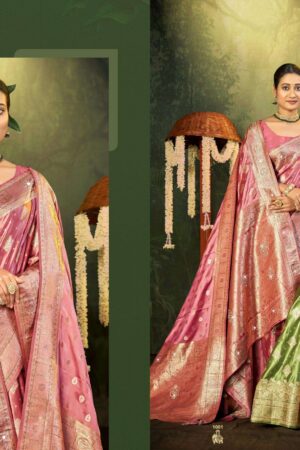 Saroj Rajdarbar satin saroski vol.1 series 1001 to 1004 Satin silk saree in wholesale surat Rehmat Boutique