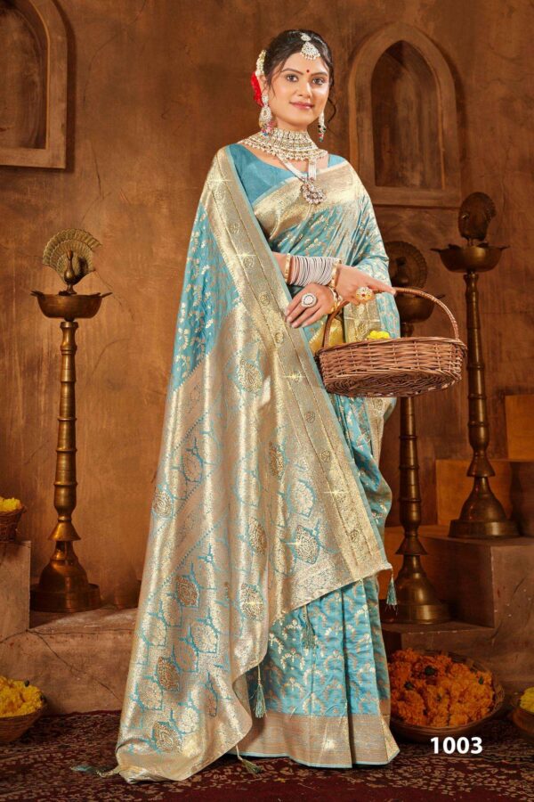 Saroj Tejasvi silk vol.4 series 1001 to 1004 50*600 Silk saree in wholesale surat Rehmat Boutique