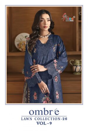 Home Rehmat Boutique Buy Ethnic Suits Online for Weddings shree fab ombre lawn collection vol 9 series 4211-4218 pure cotton wholesale suit Rehmat Boutique