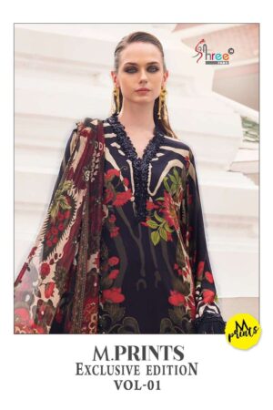 Shree Fabs M Print Exculsive Edition Vol-1 series 4155-4158 Pure Cotton wholesale suit Rehmat Boutique