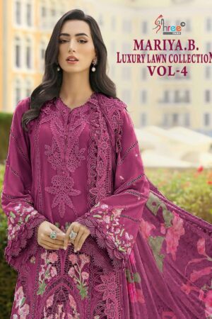 Home Rehmat Boutique Buy Ethnic Suits Online for Weddings shree fabs mariya b luxury lawn collection vol 4 series 4241-4246 pure cotton wholesale suit Rehmat Boutique