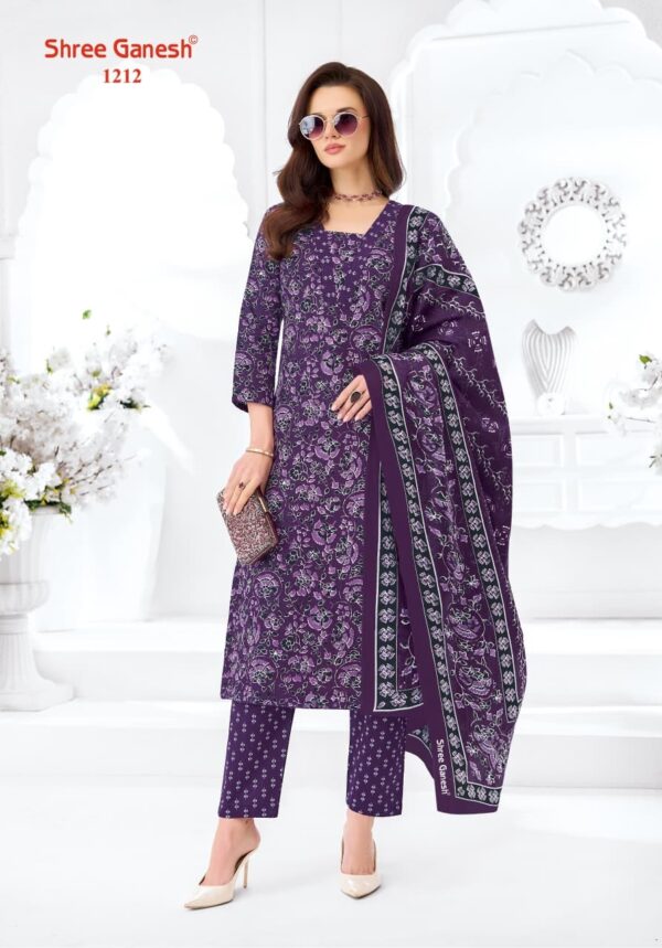 Shree Ganesh Samaiyra Ajrak Vol-1 series 1201-1212 cotton wholesale readymade suit Rehmat Boutique