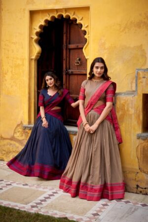 sumathi lnb1901 chanderi stitch lehenga unstitch choli in wholesale surat Rehmat Boutique
