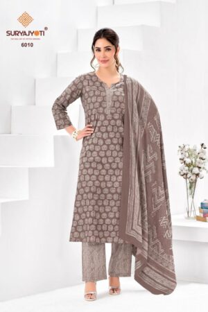 suryajyoti ice look vol 6 series 6001-6010 cotton readymade suit Rehmat Boutique