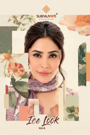 suryajyoti ice look vol 6 series 6001-6010 cotton readymade suit Rehmat Boutique