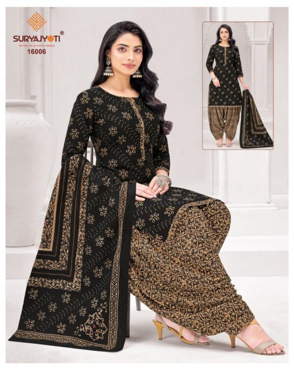 suryajyoti trendy patiyala vol 16 series 16013-16020 cotton wholesale suit Rehmat Boutique