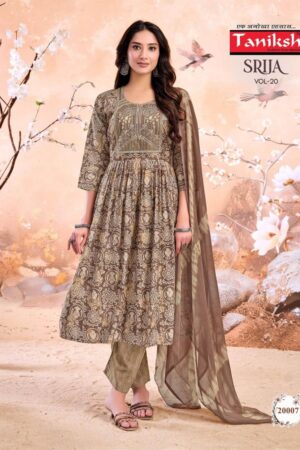 taniksh srija vol 20 series 20001-20008 capsule print readymade suit Rehmat Boutique