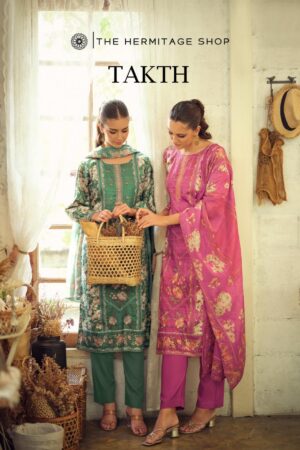 the hermitage takth series 1001 to 1004 cotton satin modern pakistani salwar kameez in wholesale surat Rehmat Boutique
