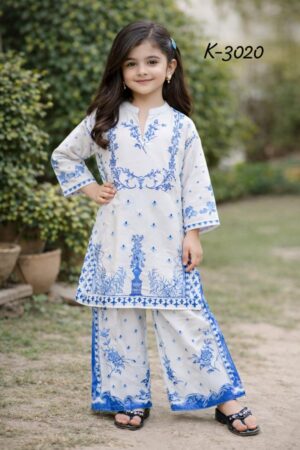 the wonder women k 3020 mal satin unique readymade kids wear kurti with plazzo Rehmat Boutique