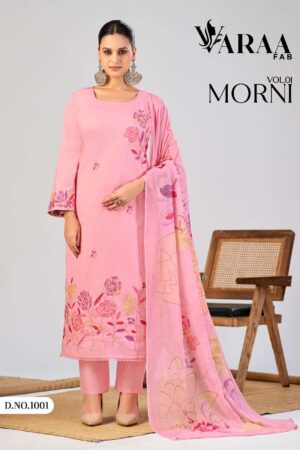 varra fab launch morni vol 1 series 1001 to 1005 cotton suit in wholesale surat Rehmat Boutique